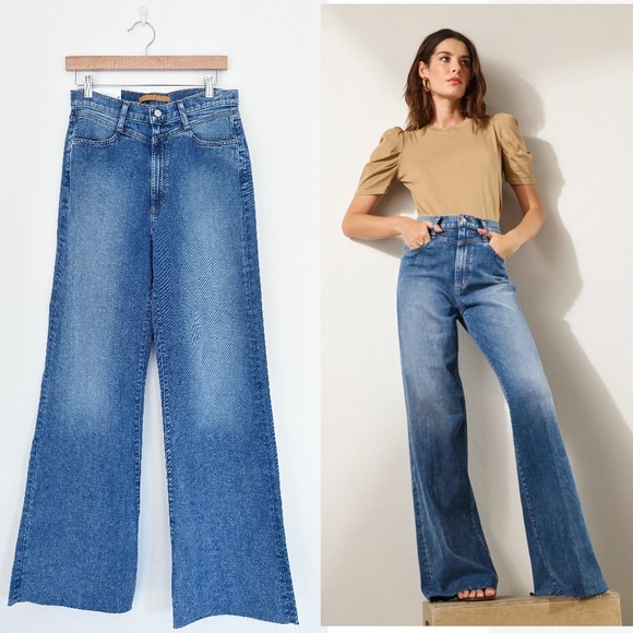 Joe's Jeans Denim - Joe's Jeans || The Goldie High Rise Wide Leg Jeans Retro Yoke Blue 30 NWT